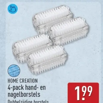 Aanbieding: 4-pack hand- en nagelborstels