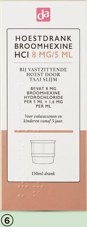 Aanbieding: Broomhexine 8 mg/5 ml