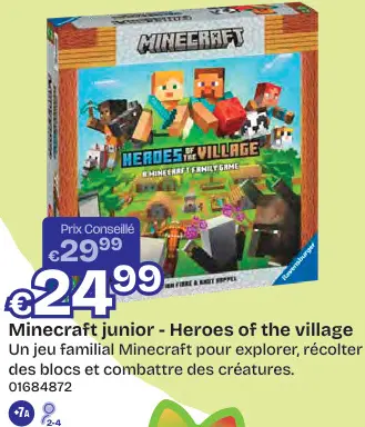 Offre: Minecraft junior - Heroes of the village