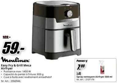 Offre: Easy Fry & Grill Meca Airfryer