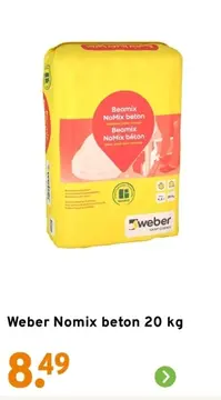 Aanbieding: Weber Nomix beton