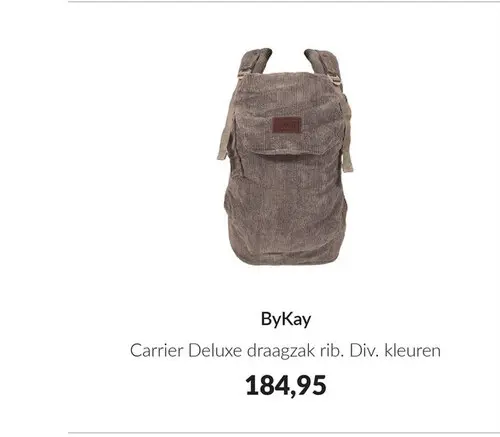 Aanbieding: Carrier Deluxe draagzak rib