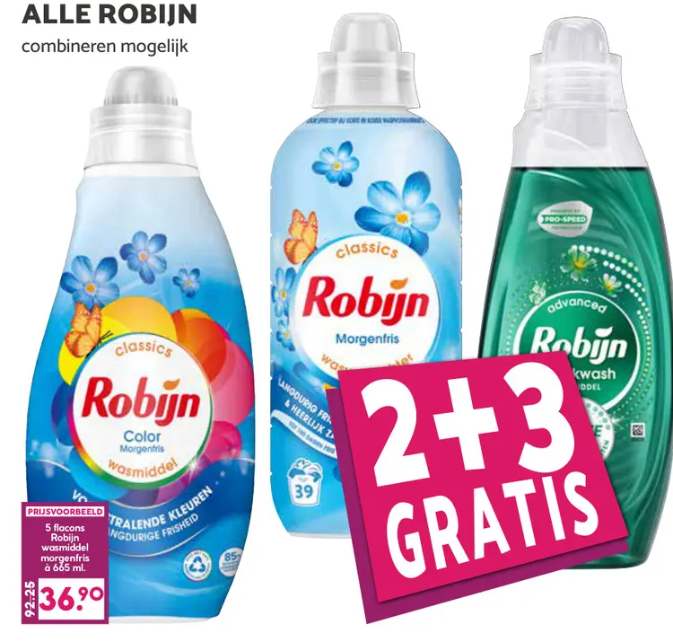 Aanbieding: Alle Robijn wasmiddel