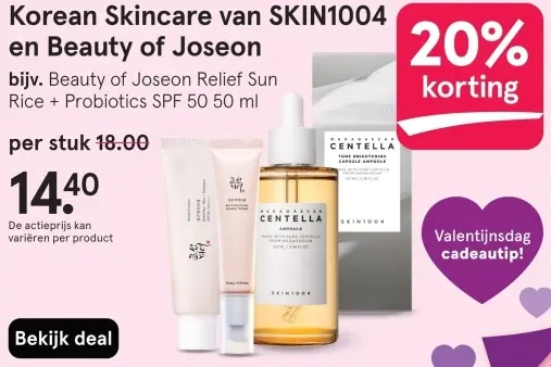 Aanbieding: Korean Skincare van SKIN1004 en Beauty of Joseon