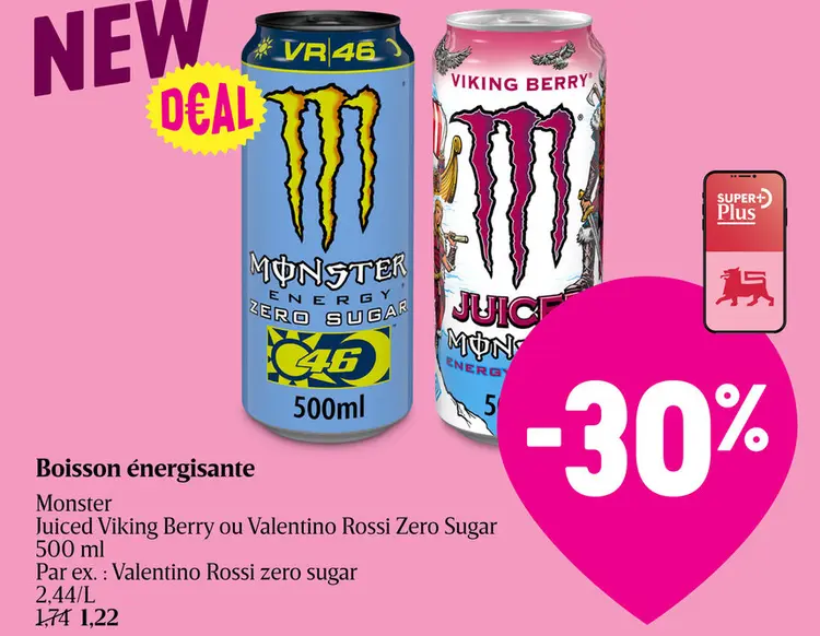 Offre: Boisson énergisante