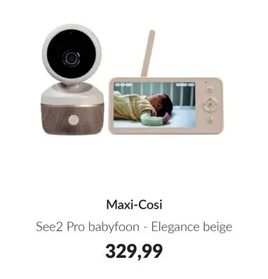 Aanbieding: See2 Pro babyfoon - Elegance beige