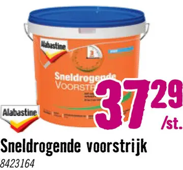 Aanbieding: ALABASTINE Sneldrogende voorstrijk transparant 10 l