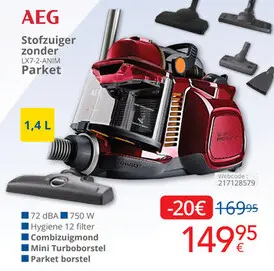 Promotie: Stofzuiger zonder