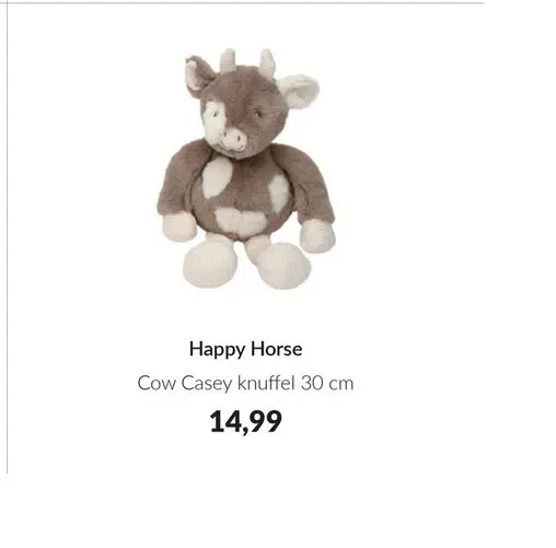 Aanbieding: Cow Casey knuffel