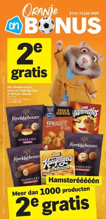 Aanbieding: Kwekkeboom, Duca en Topking oven & airfryer snacks