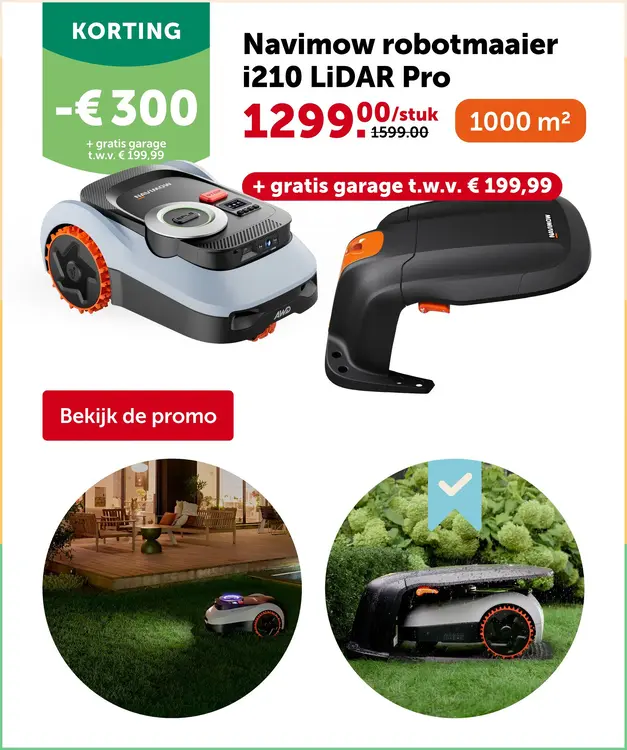 Promotie: Navimow robotmaaier i210 LIDAR Pro