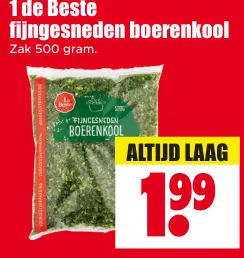 Aanbieding: fijngesneden boerenkool