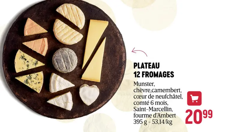 Offre: Plateau 12 fromages