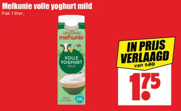 Aanbieding: Melkunie volle yoghurt mild
