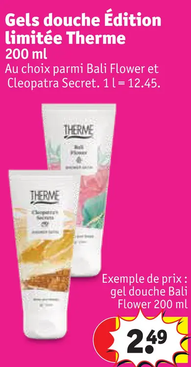 Offre: Gels douche Edition limitée