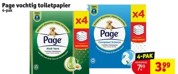 Aanbieding: Page vochtig toiletpapier