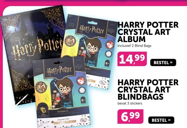 Aanbieding: Harry potter crystal art album