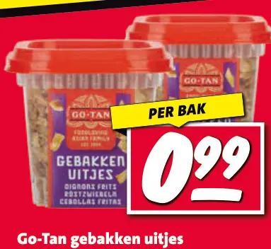 Aanbieding: gebakken uitjes