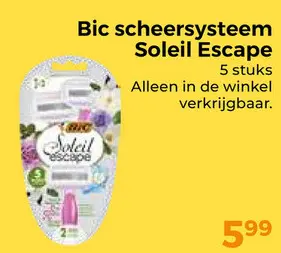 Aanbieding: Bic scheersysteem Soleil Escape