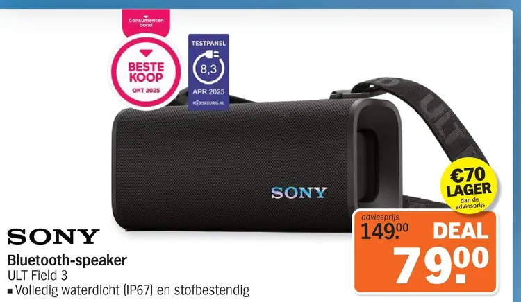 Aanbieding: Bluetooth-speaker ULT Field 3