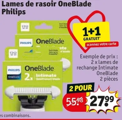 Offre: Lames de rasoir OneBlade