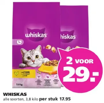 Aanbieding: Whiskas alle soorten