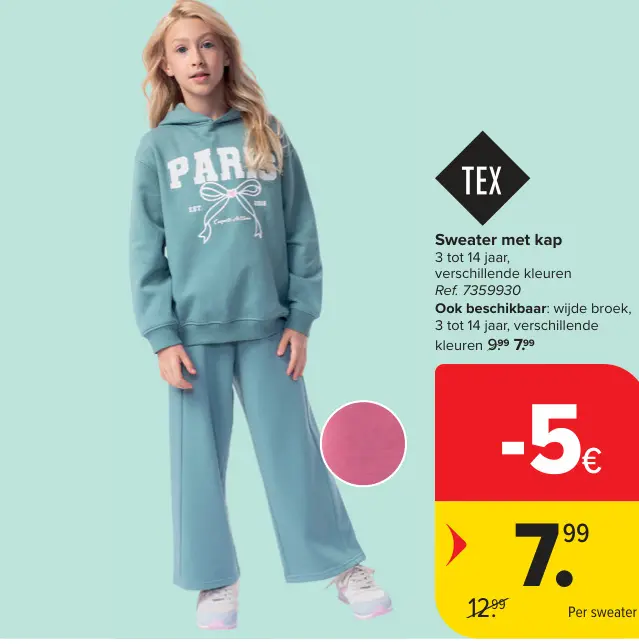 Promotie: Sweater met kap
