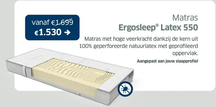 Promotie: Matras Ergosleep® Latex 550