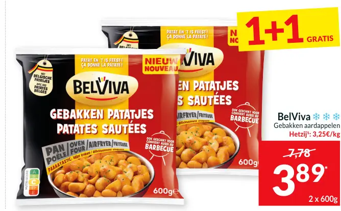 Promotie: Gebakken aardappelen