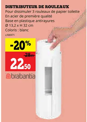 Offre: Distributeur de rouleaux