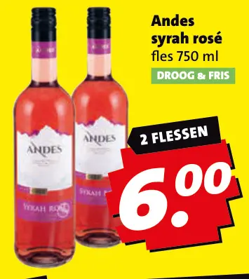 Aanbieding: Andes syrah rosé