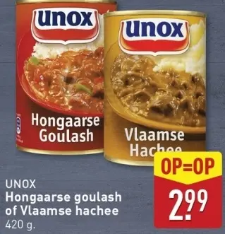 Aanbieding: Hongaarse goulash of Vlaamse hachee