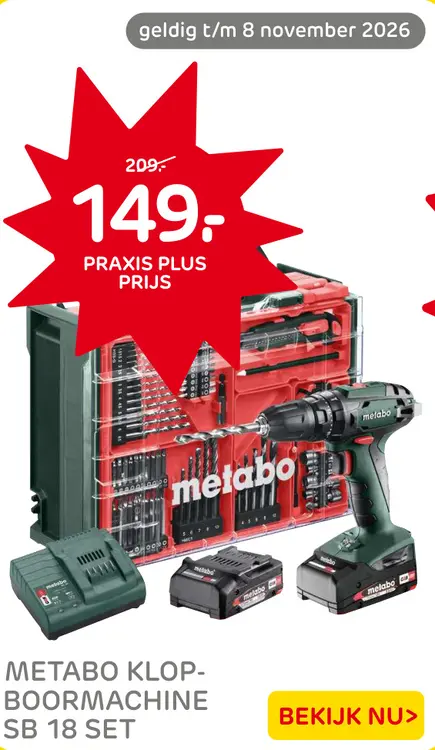 Aanbieding: Klopboormachine SB 18 Set