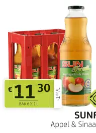 Promotie: SUNFRUIT Appel & Sinaasappel