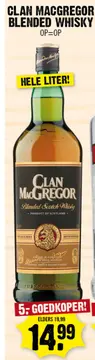 Aanbieding: Clan macgregor blended whisky