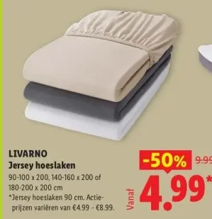 Aanbieding: Jersey hoeslaken