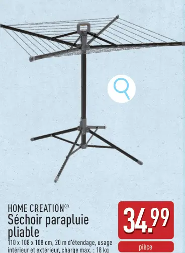 Offre: Séchoir parapluie pliable