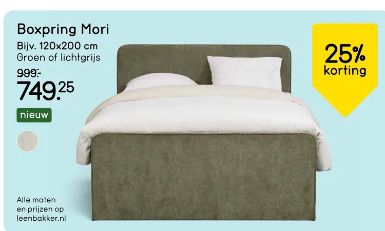 Aanbieding: Boxpring Mori