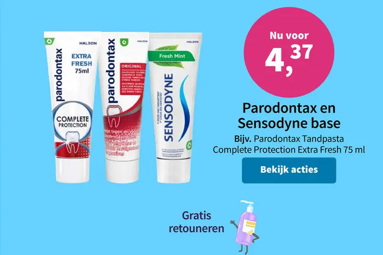 Promotie: Parodontax en Sensodyne base