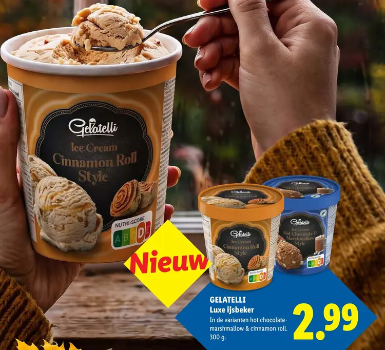 Aanbieding: Gelatelli Luxe ijsbeker