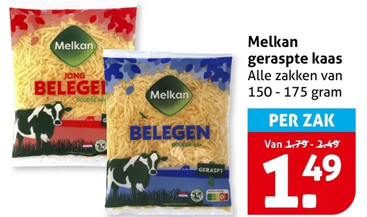 Aanbieding: Geraspte kaas