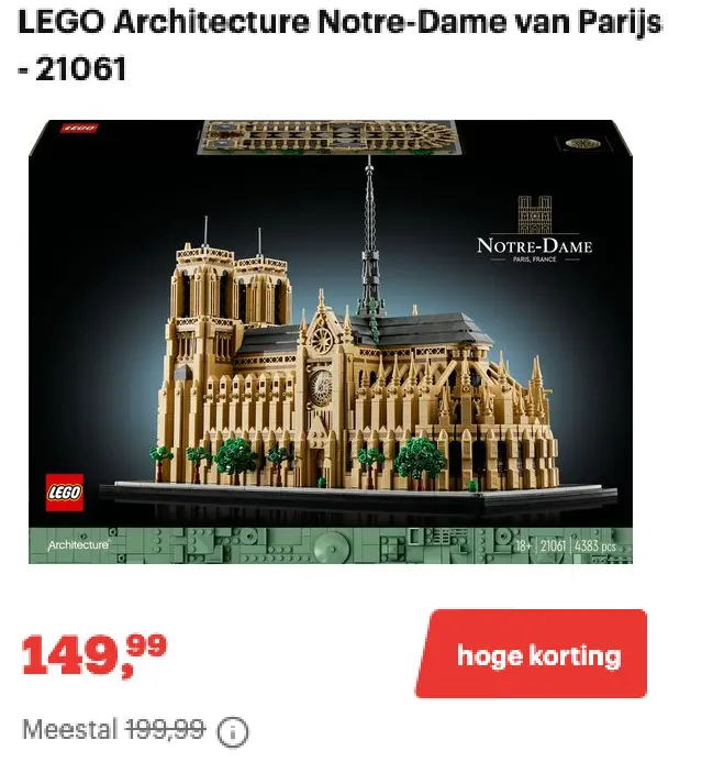 Promotie: Architecture Notre-Dame van Parijs