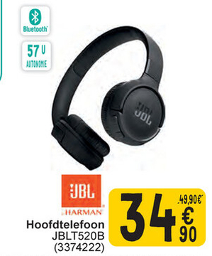 Aanbieding: Hoofdtelefoon JBLT520B