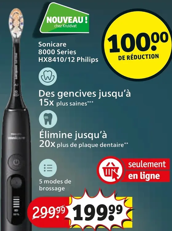 Offre: Sonicare 8000 Series HX8410/12