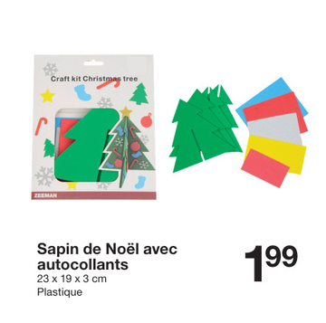 Offre: Sapin de Noël avec autocollants