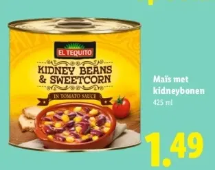 Aanbieding: Maïs met kidneybonen