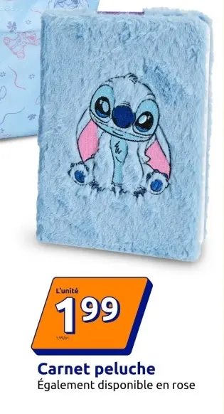 Offre: Carnet peluche