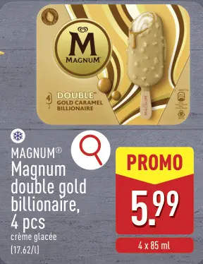 Offre: Magnum double gold billionaire