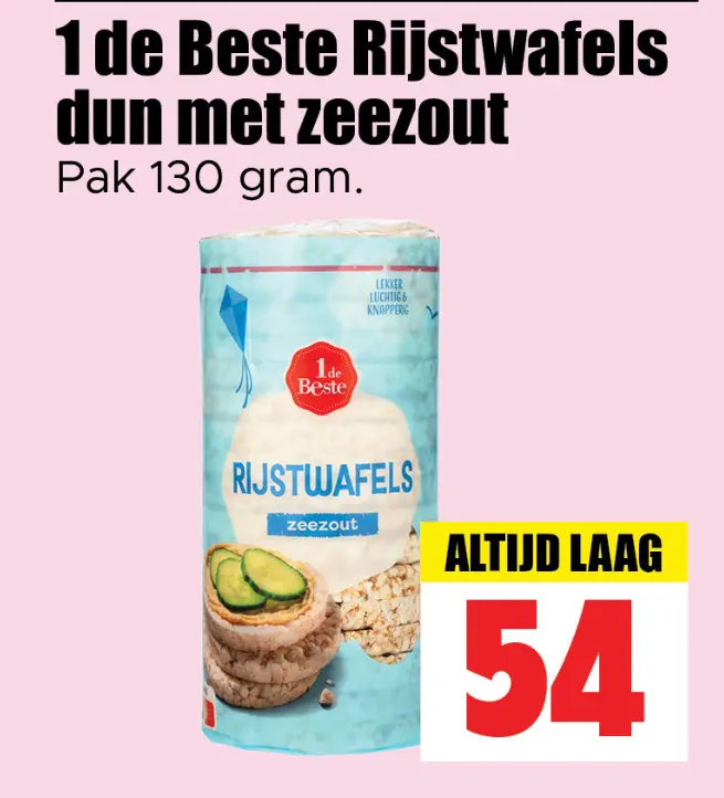 Aanbieding: Rijstwafels dun met zeezout