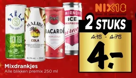 Aanbieding: Mixdrankjes
